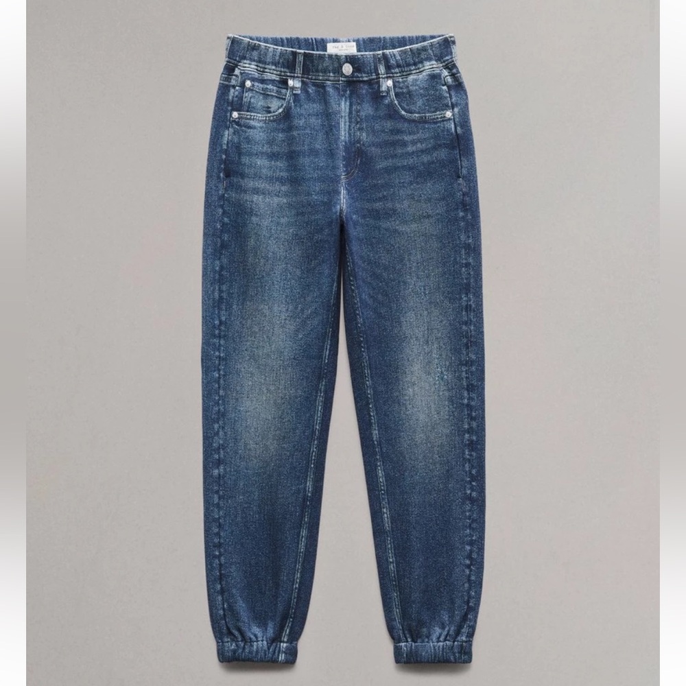 Rag & Bone Miramar Denim Terrycloth Joggers Small ***read description ***